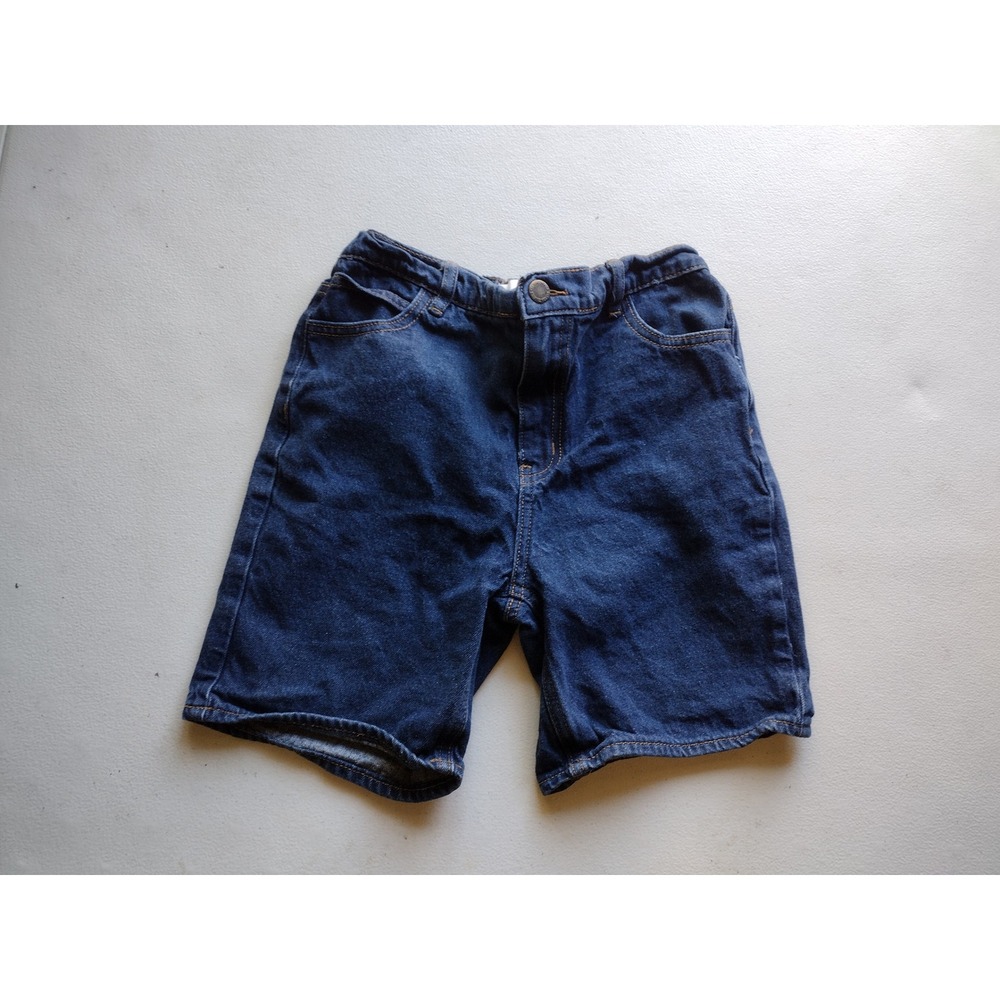 Cotton On Kids Denim Shorts Blue Elastic Waistband Size‎ 9-10
